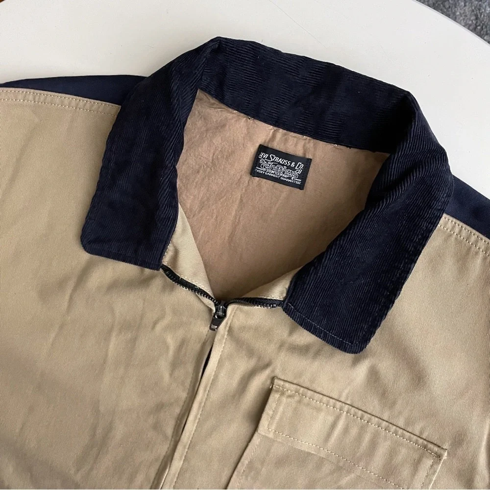 Levi’s Men’s Skateboarding Hunters Jacket Khaki Size Medium Relaxed Fit